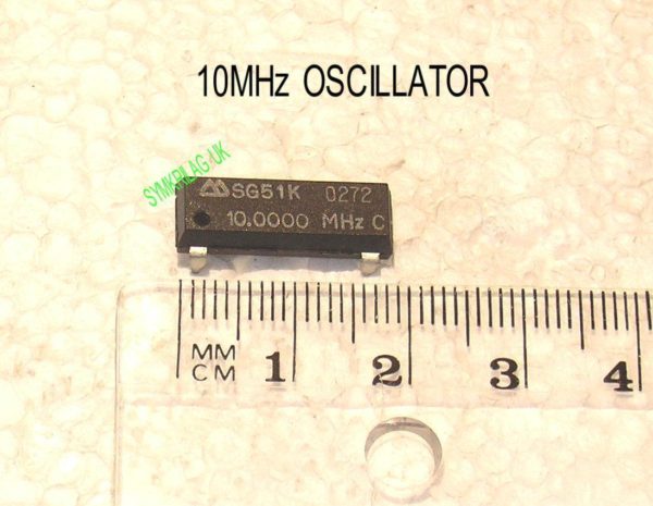 10.000000MHZ CRYSTAL OSCILLATOR, SEIKO-EPSON DIL PLASTIC SG-51 QUALITY ITEM!